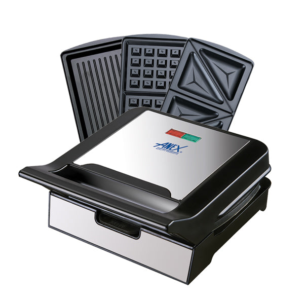 Anex Sandwich Maker, Waffle, Grill AG-2039