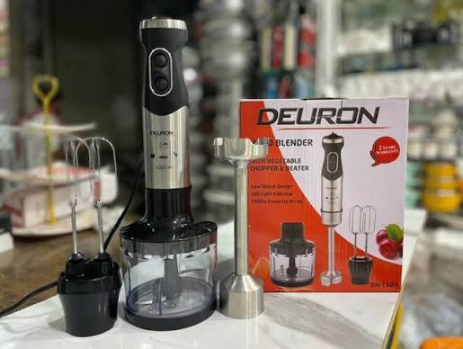Deuron DN-1109 – 3-in-1 Hand Blender with Chopper & Beater