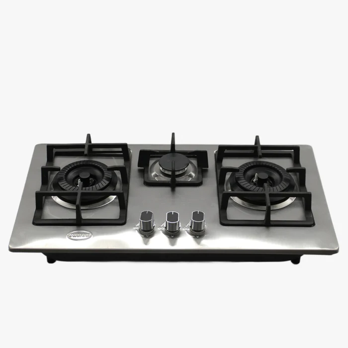 Canon Kitchen Hob CA-01 3Burners S.S (2Chinese 1Sabaf Burners)